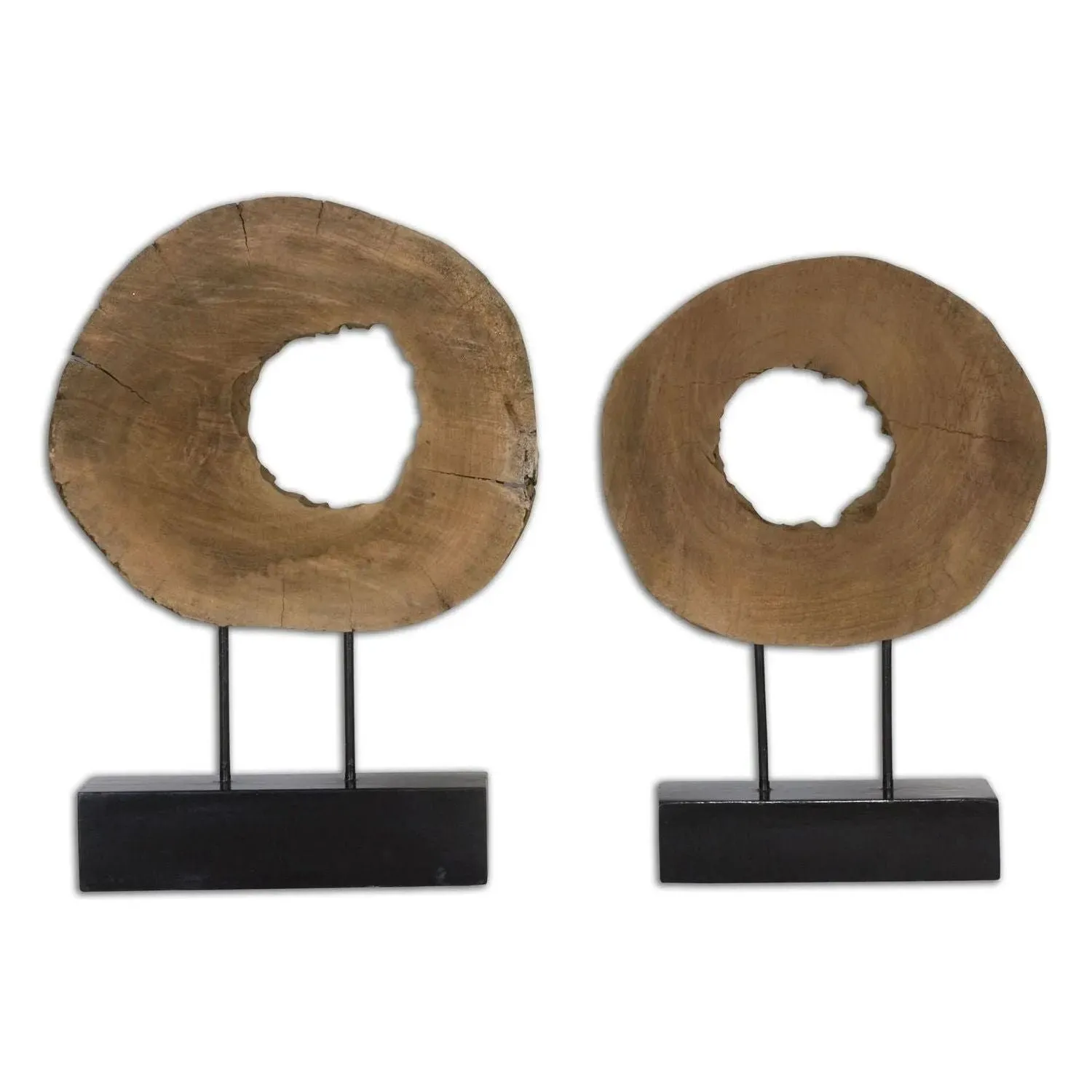 wooden Sculpture, Set/2