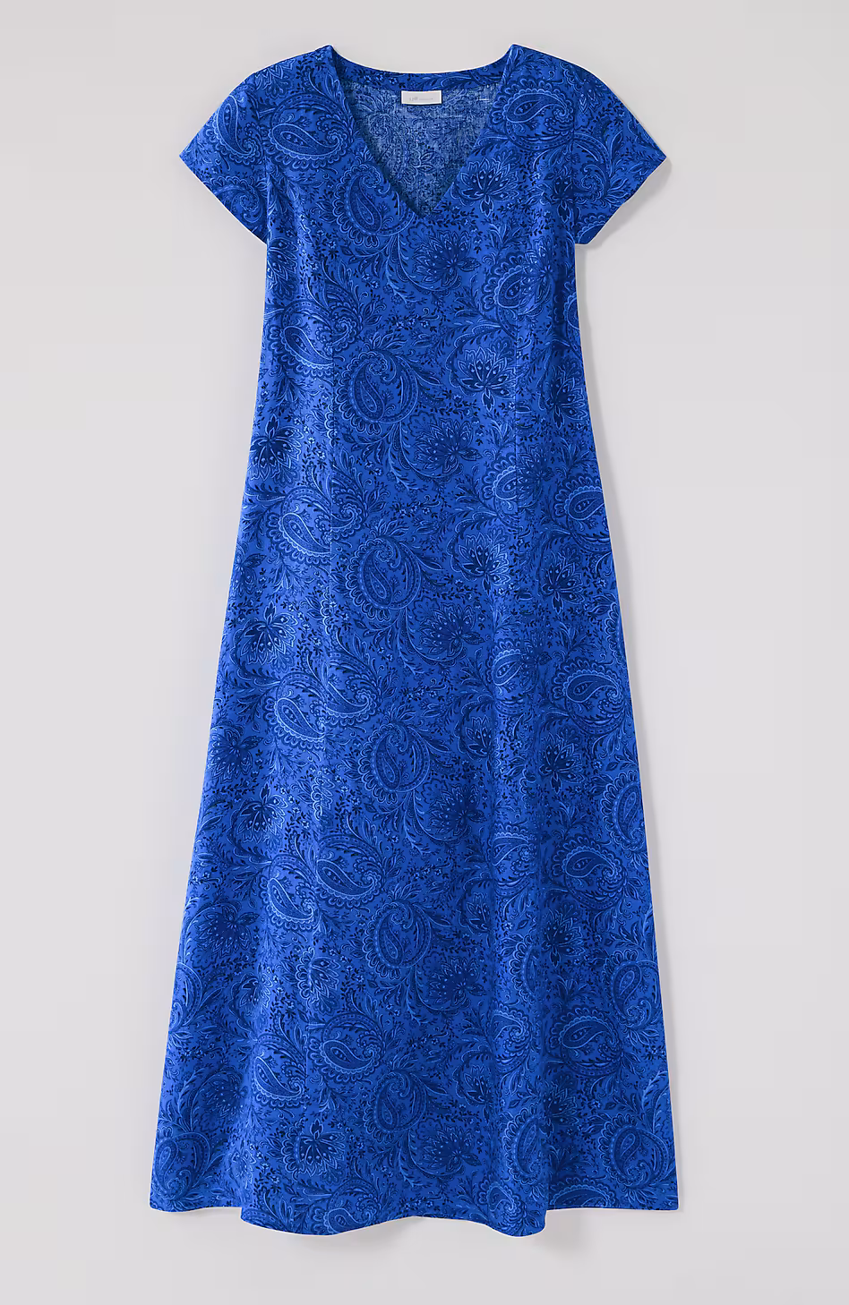 Linen V-Neck Maxi Dress