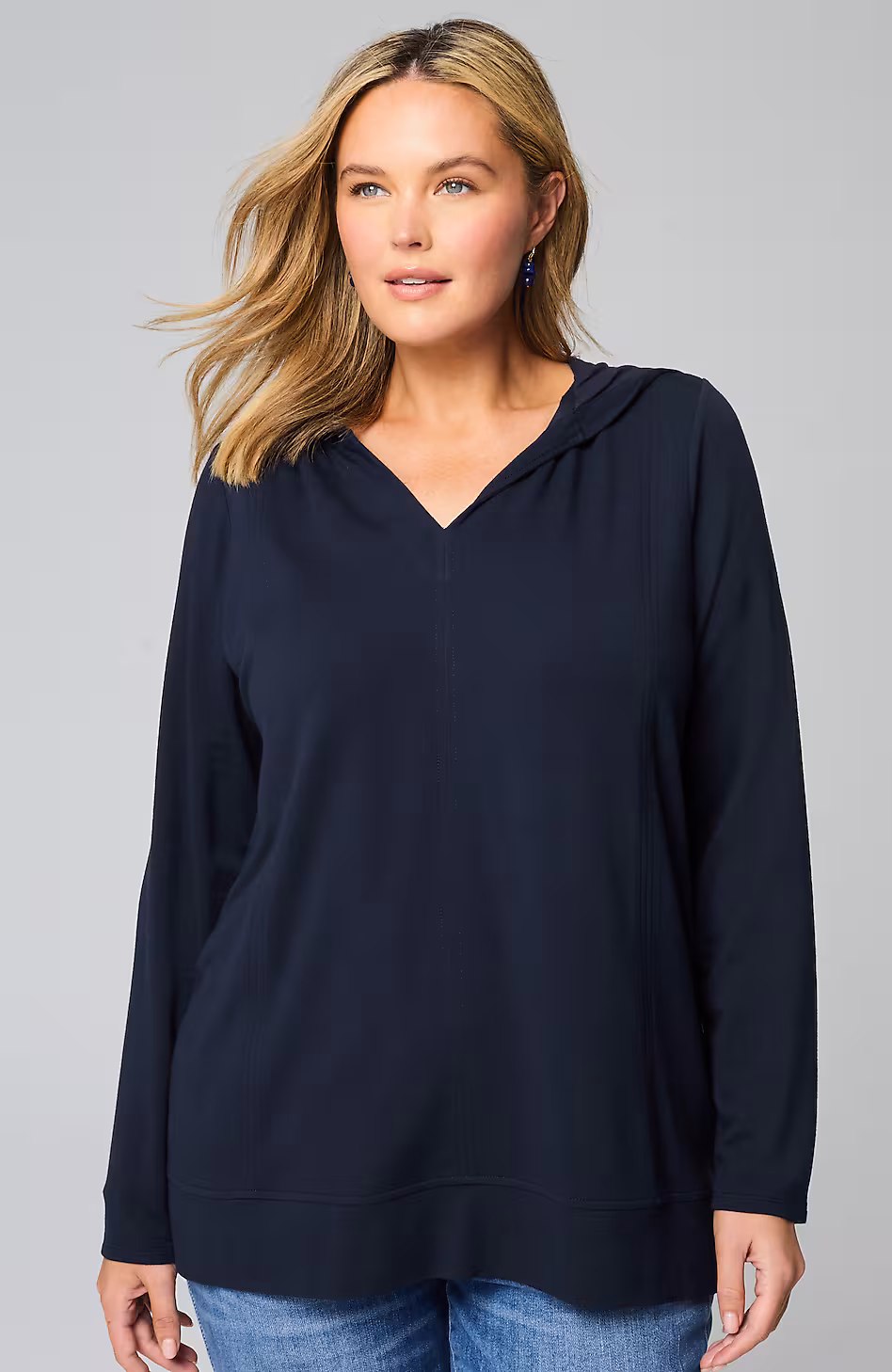 Seamed Hoodie Tunic