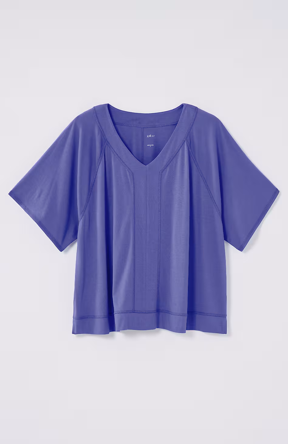 Fit Seamed V-Neck Tee