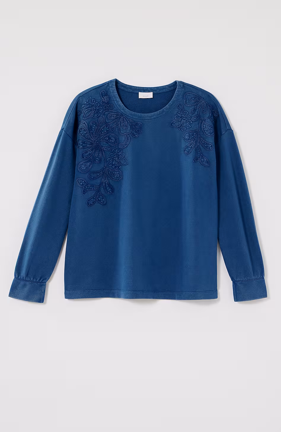 Pure Jill Relaxed Embroidered Top