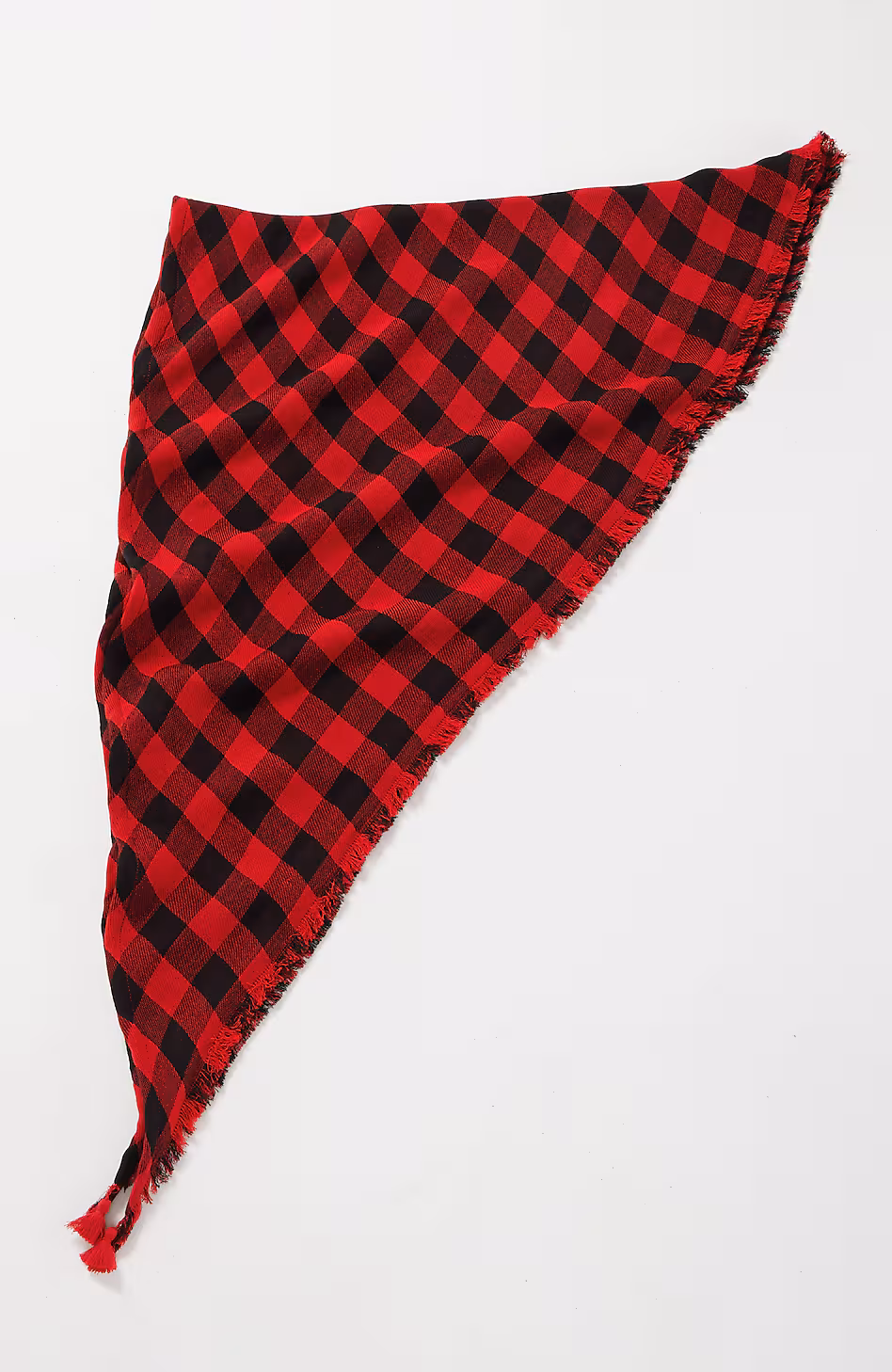 Double-Faced Plaid Scarf