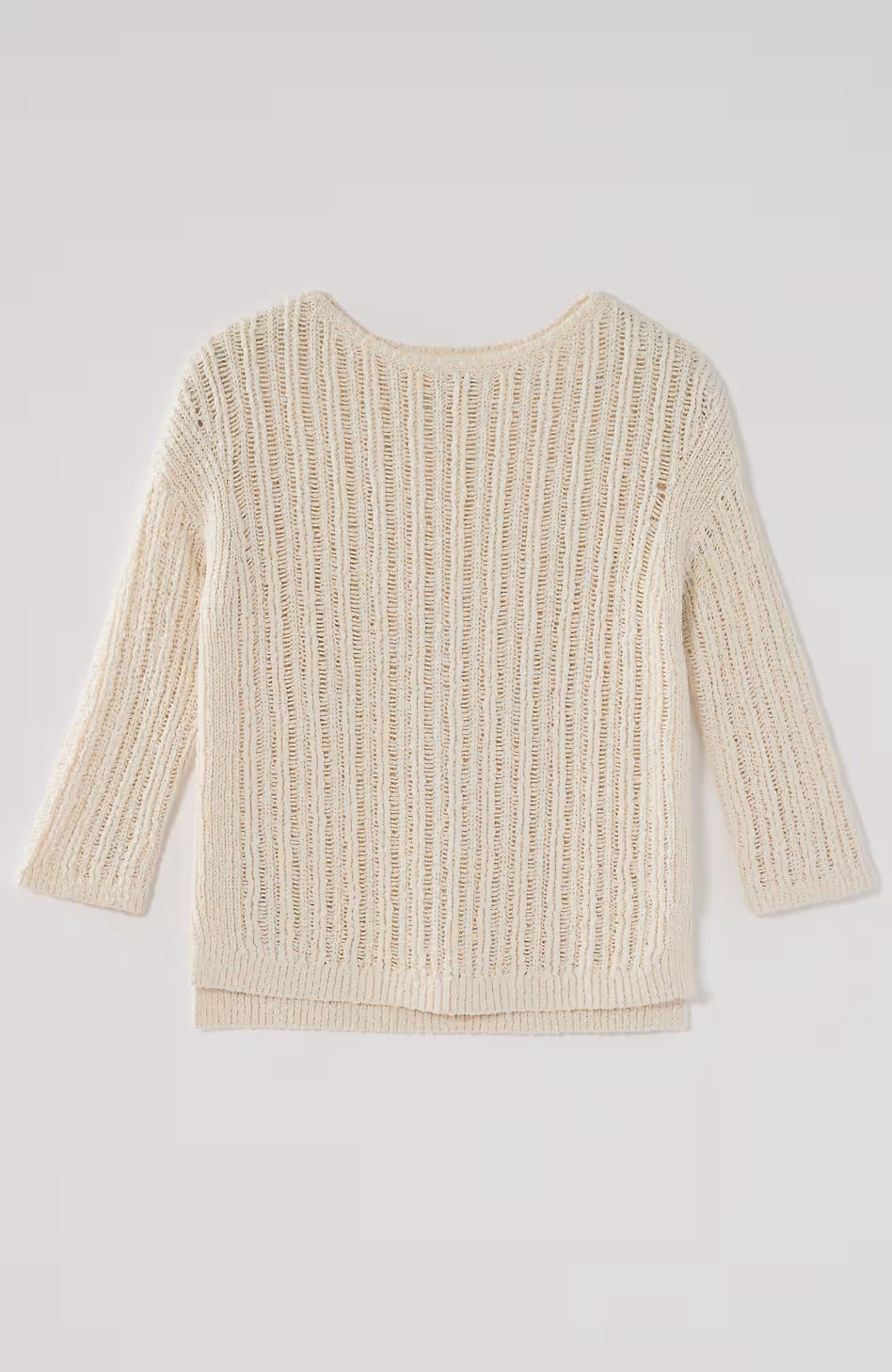 Pure Jill Open-Rib-Textured Sweater