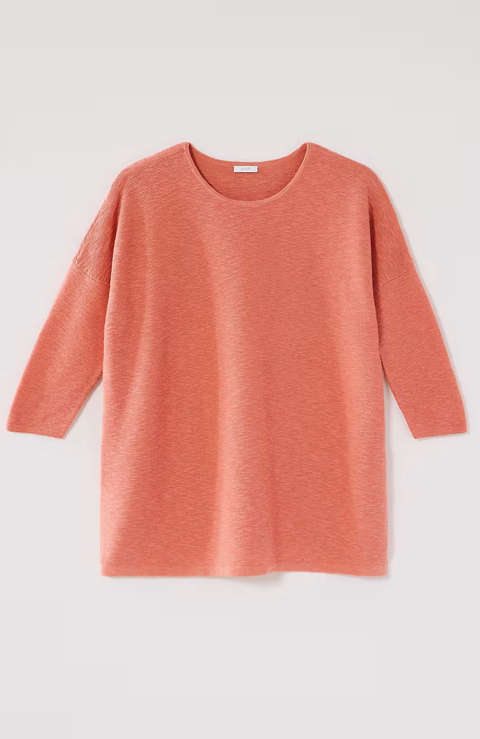Pure Jill Textured-Stitch Slub Sweater