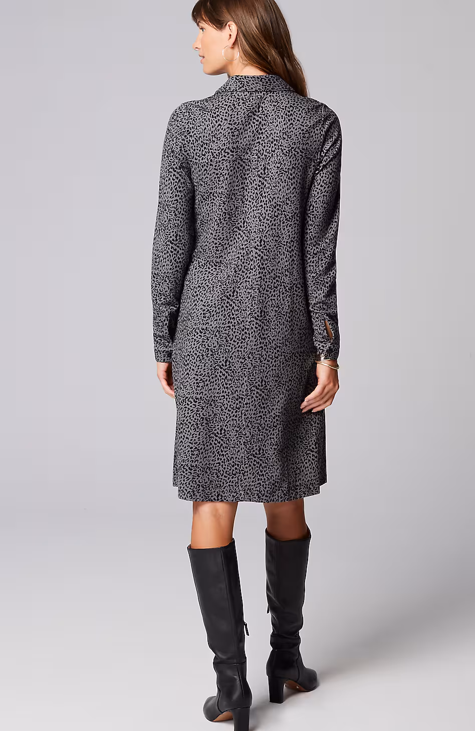 Ponte Knit Shirtdress