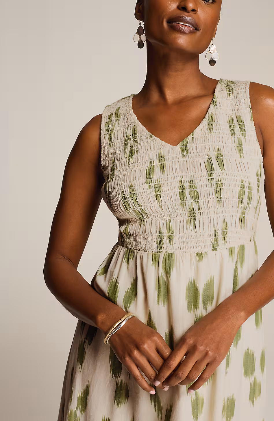 Pure Jill Dip-Dyed Ikat Dress