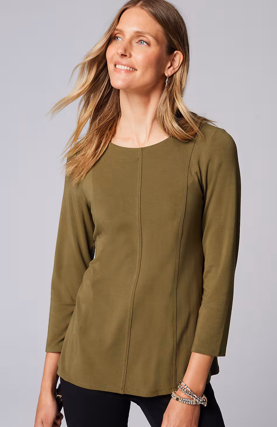 Wearever Seamed Peplum Top