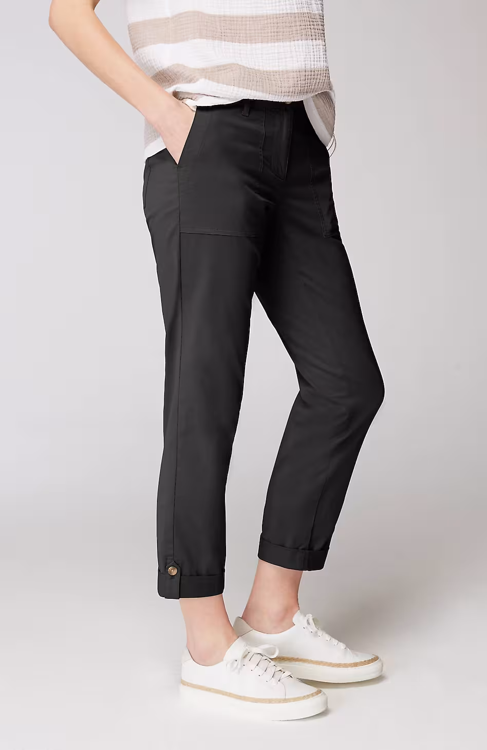 Pima-Stretch Straight-Leg Chino Pants