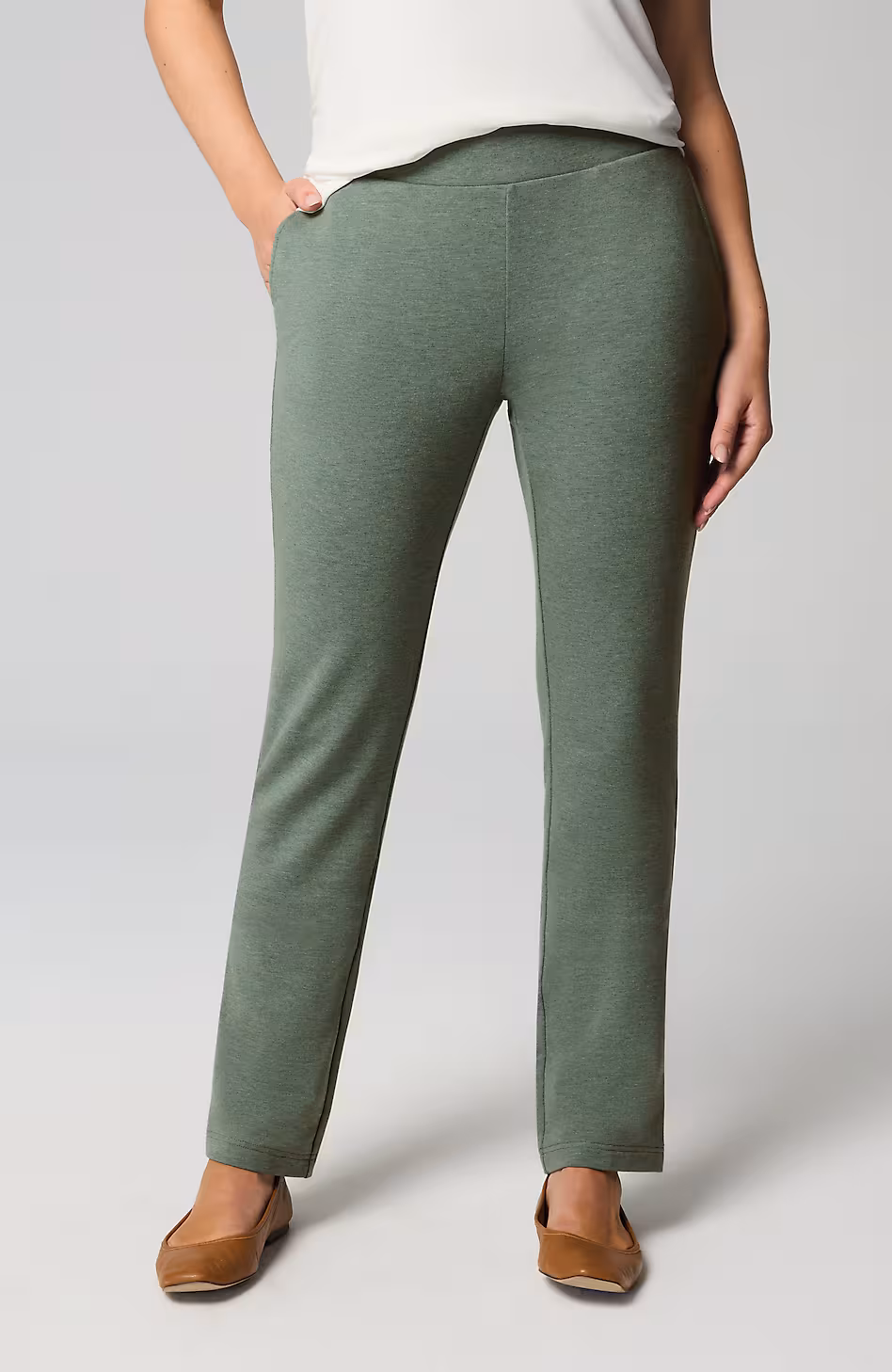 Pure Jill Affinity Slim-Leg Pants