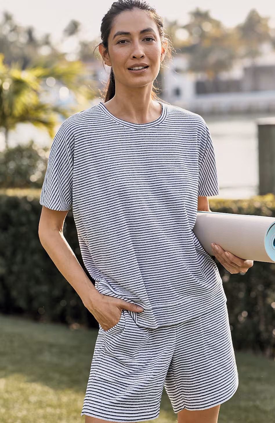 Fit Striped Pull-On Shorts