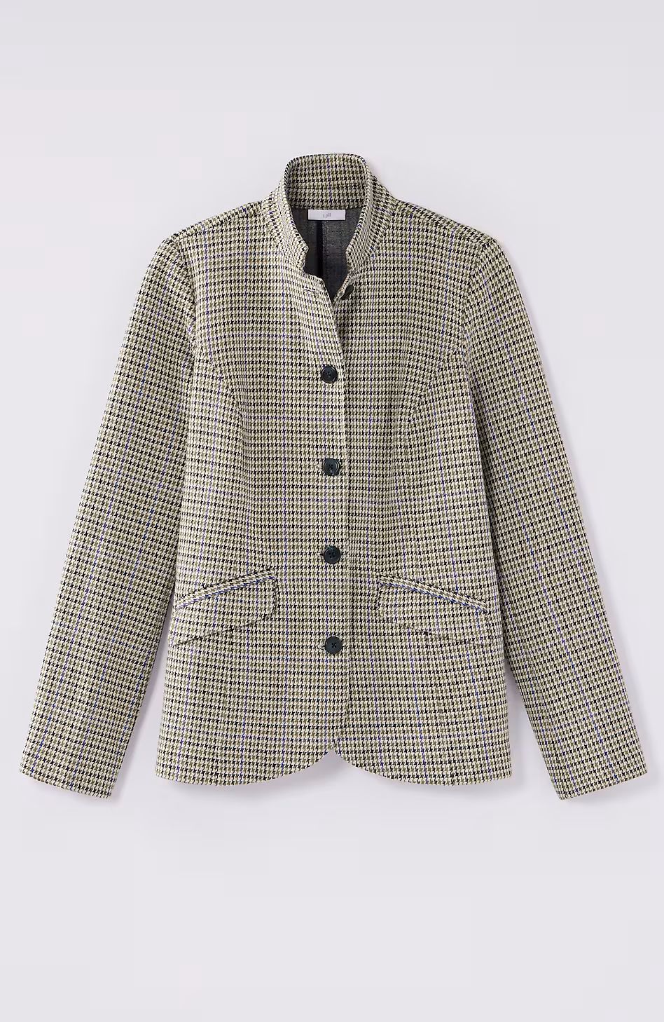 Convertible-Collar Knit Blazer