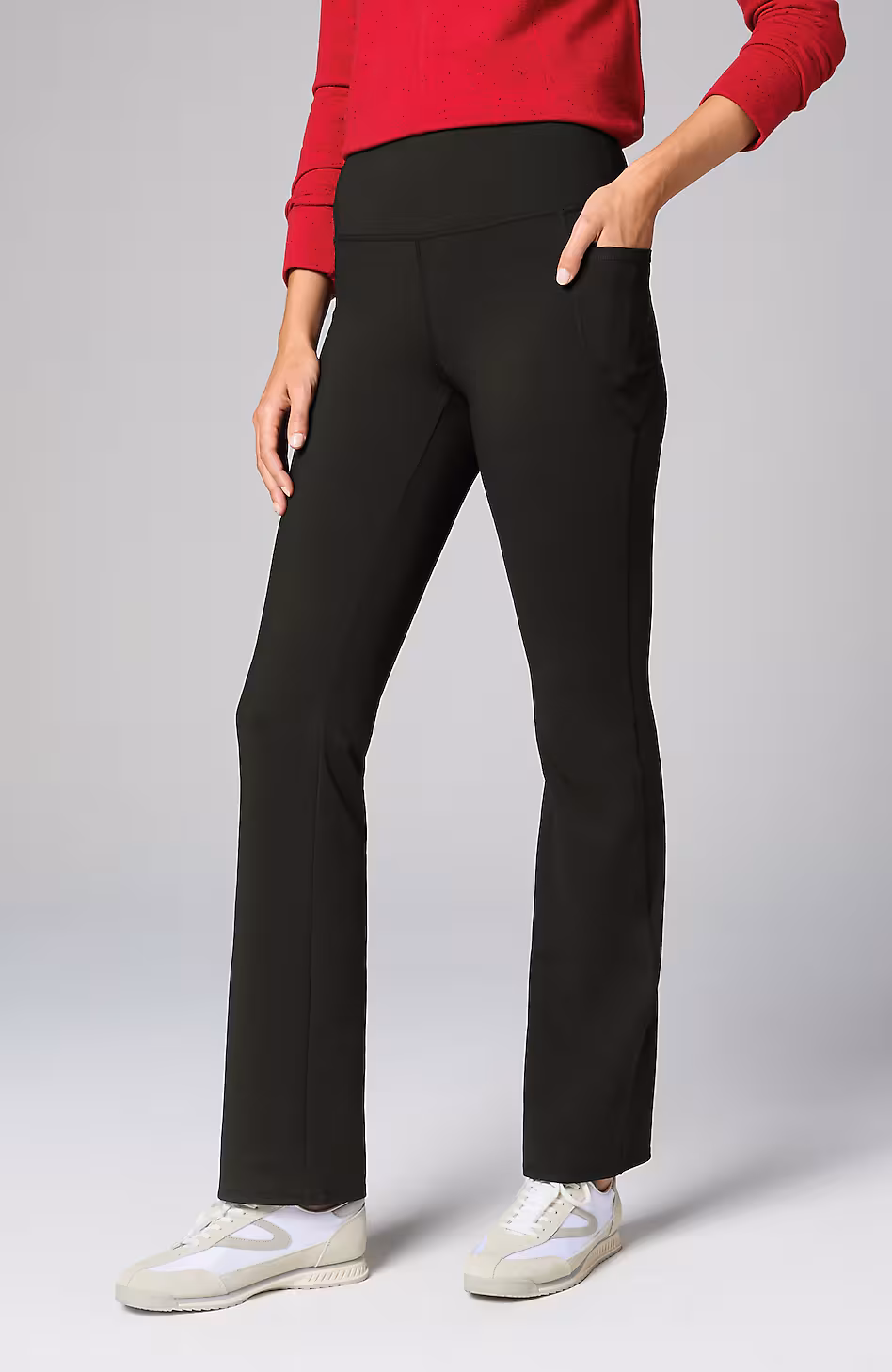 Fit Performance High-Rise Boot-Cut Pants