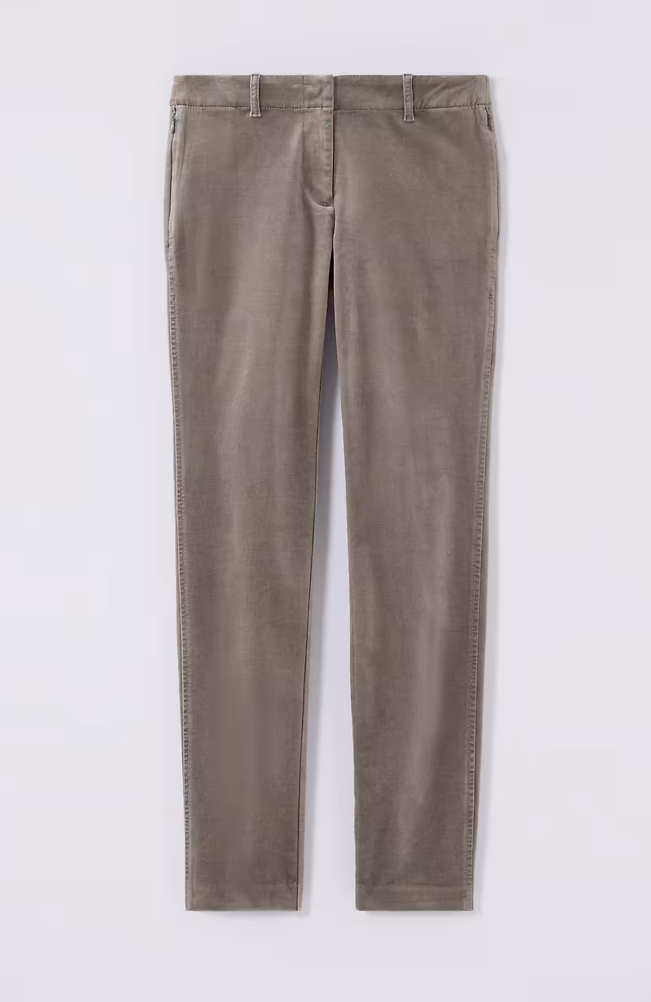 Velveteen-Stretch Slim-Leg Pants