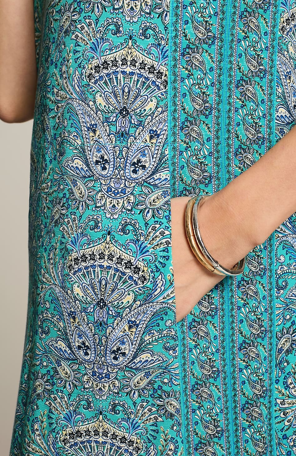 Button-Back Maxi Dress