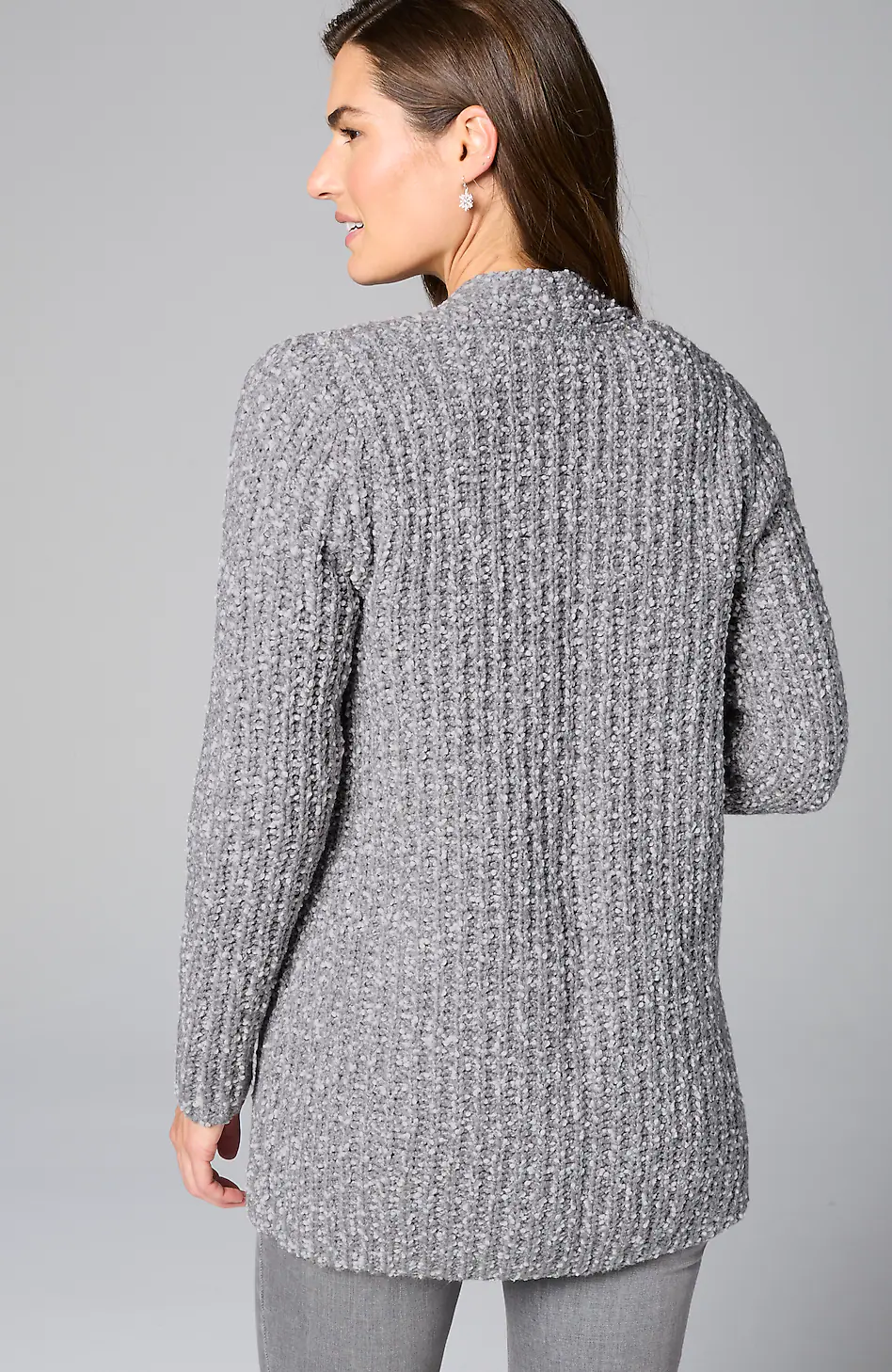 Textured Two-Tone Cardi