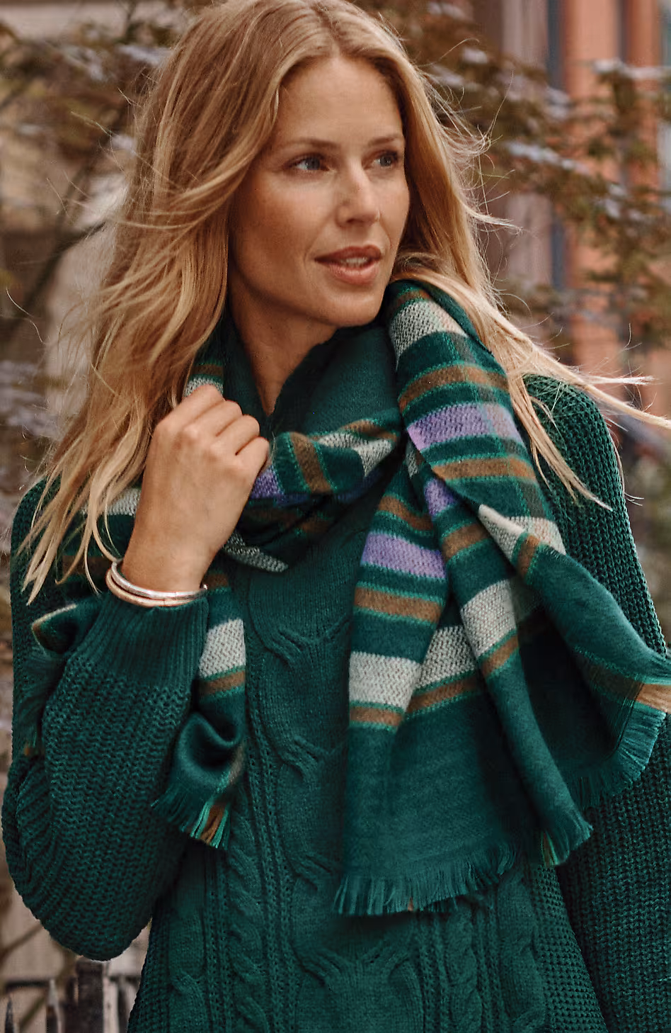 Exploded Plaid Scarf