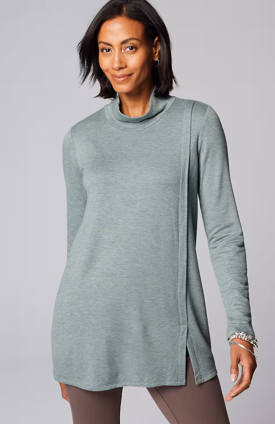 Pure Jill Tranquility Mock-Neck Tunic