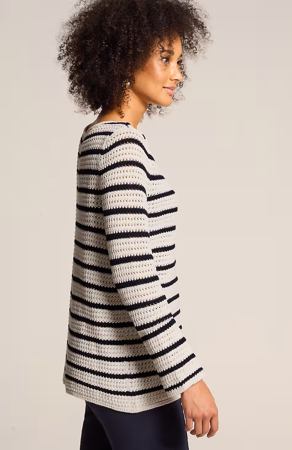 Wearever Open-Textured Stripe Sweater