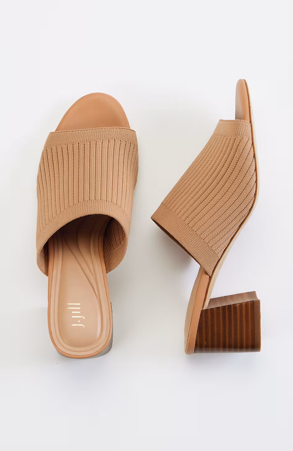 Rory Ribbed Block Heels