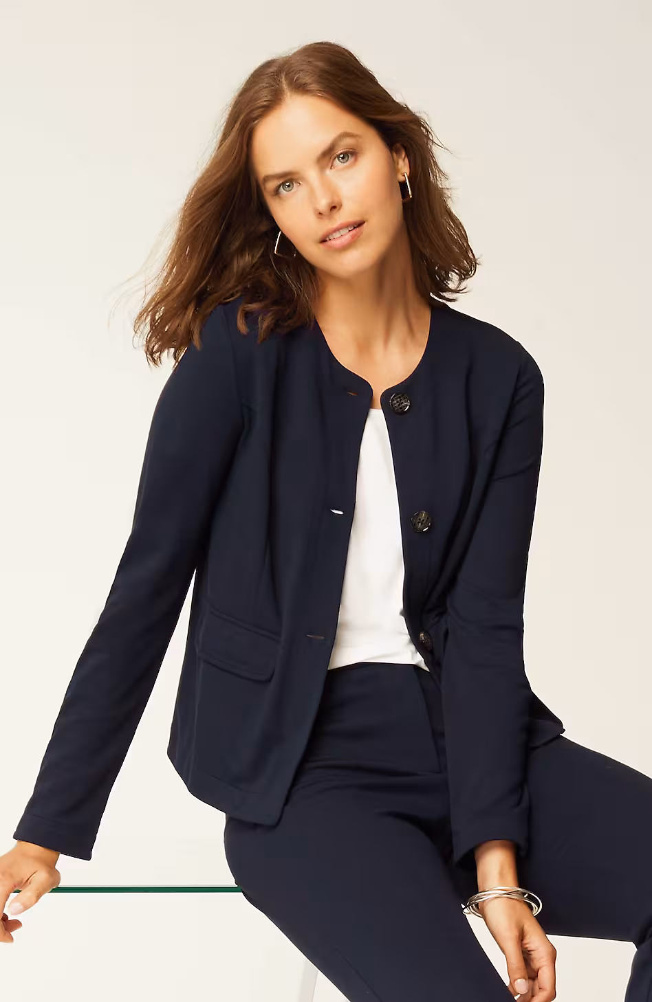 Wearever Double-Face Jersey 3-Button Jacket