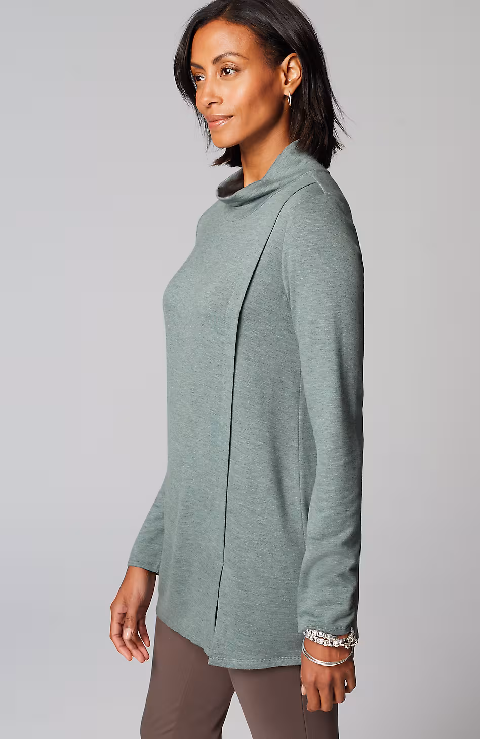 Pure Jill Tranquility Mock-Neck Tunic