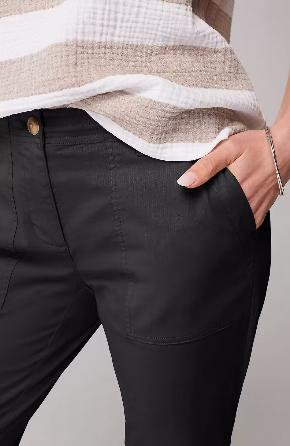 Pima-Stretch Straight-Leg Chino Pants