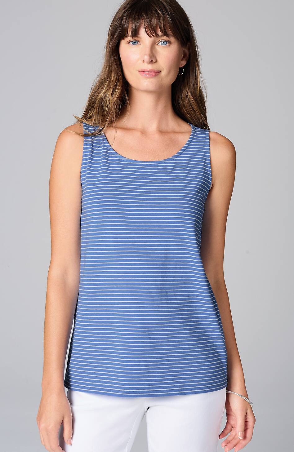 Pima-Stretch Knit Tank