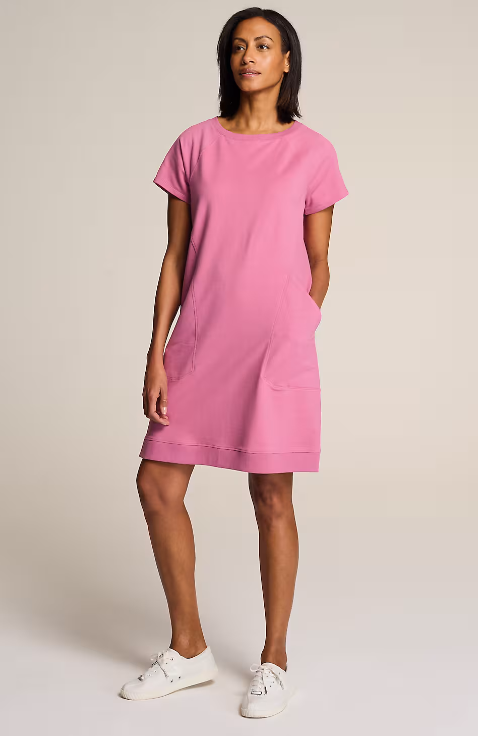 Fit Elevate Terry Seamed Pocket Dress