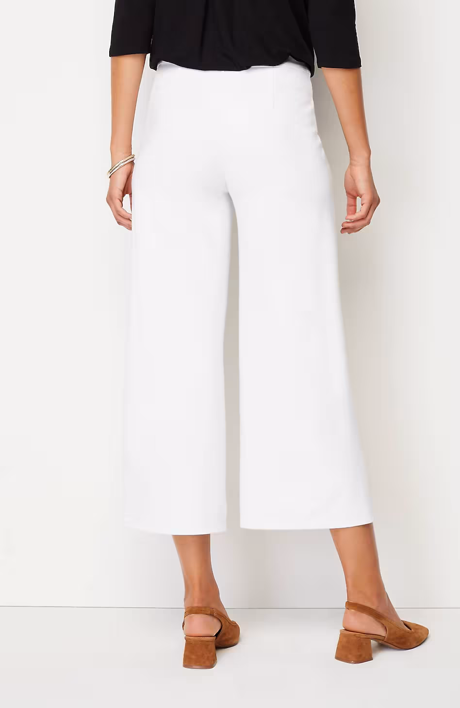 Wearever Double-Face Jersey Pintucked Crops