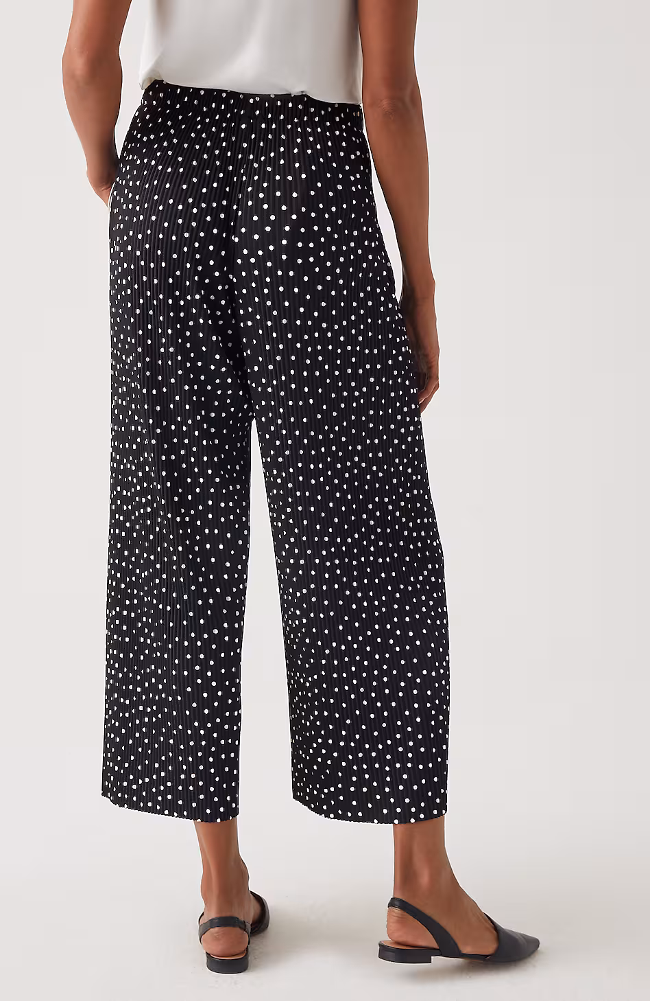 Wearever Plissé Wide-Leg Crops