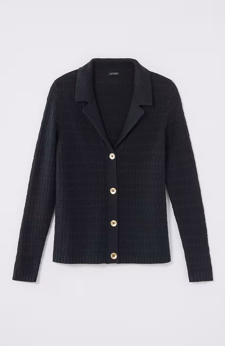 Wearever Textured Collared Cardi