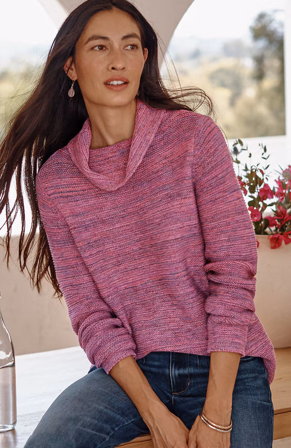 Quiet Luxury Color-Mix Pullover Sweater